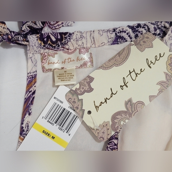 Band Of The Free LILIANE PURPLE PAISLEY TIERED MAXI DRESS Women's Size Medium - Picture 6 of 10